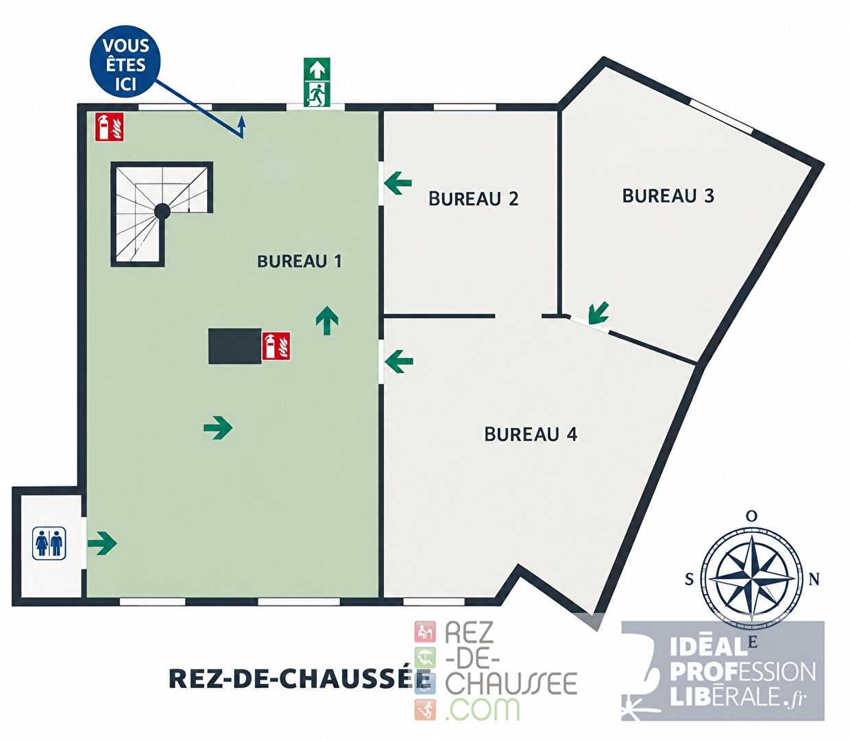 Saint-cloud - espace bureaux de 84m2 à Saint cloud — photo 2